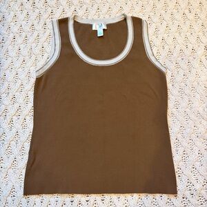 Loft Tank Top - Women’s Brown Sleeveless Top